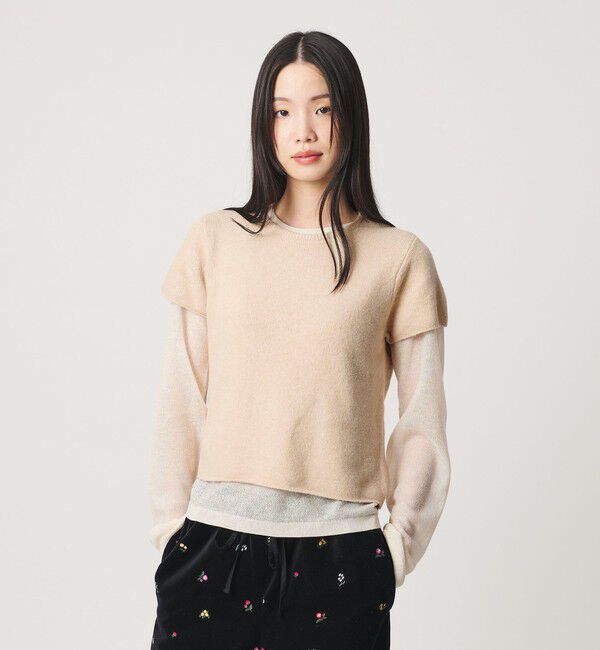 BEAUTY&YOUTH UNITED ARROWS「レイヤード セット ニットプルオーバー ウォッシャブル」|ニット・セーター|
