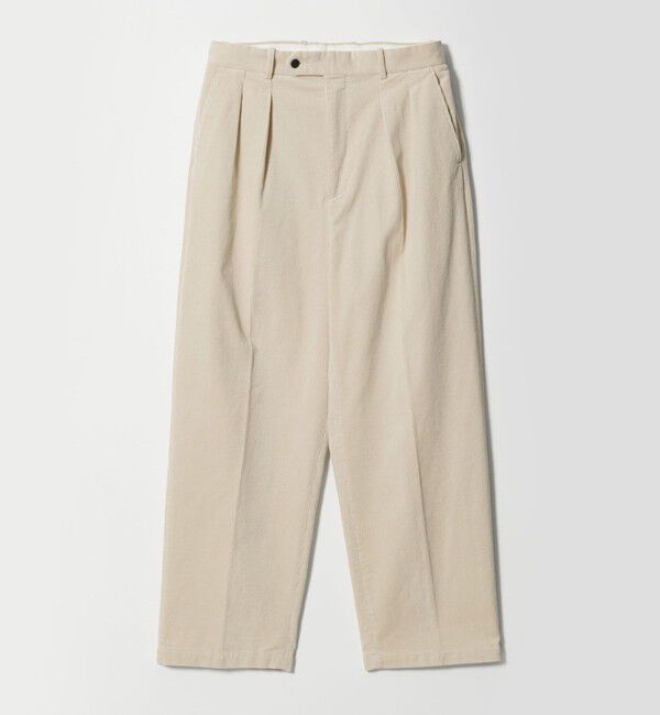 STEVEN ALAN「＜Steven Alan＞ 9W コーデュロイ イン ツープリーツ ドレス トラウザーズ II」|スラックス|OFF WHITE