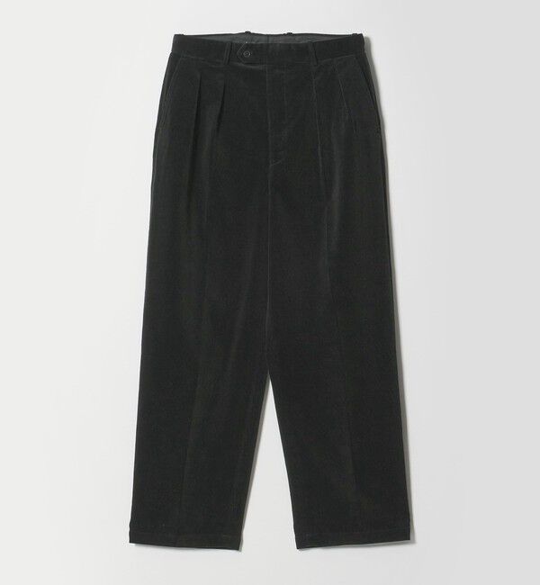 STEVEN ALAN「＜Steven Alan＞ 9W コーデュロイ イン ツープリーツ ドレス トラウザーズ II」|スラックス|BLACK