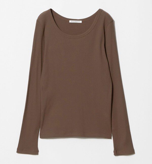 BEAUTY&YOUTH UNITED ARROWS「コットンリブ クルーネック ロングスリーブ」|Tシャツ・カットソー|MD.BROWN