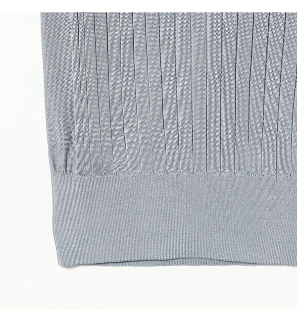 BEAMS SELECTION for WOMEN「SLOANE / 18ゲージ シルク クルーネック ハーフスリーブ ニット」|ニット・セーター|
