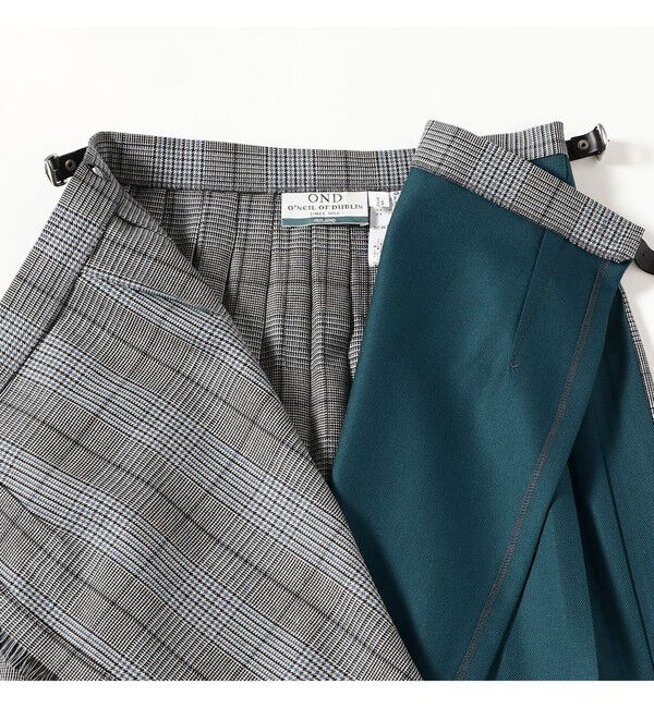 Demi-Luxe BEAMS 「【別注】O&rsquo;NEIL OF DUBLIN &times; Demi-Luxe BEAMS / コンビネーション クラシック キルトスカート 90cm」|スカート|