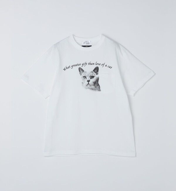 SHIPS「【WEB限定/SHIPS別注】Regency Works: キャット ポケット Tシャツ」|Tシャツ・カットソー|