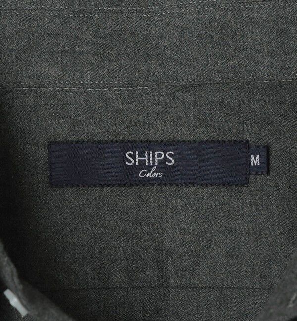 SHIPS Colors 「《一部追加・新色予約》ボタンダウン ソリッド ネルシャツ◆」|シャツ・ブラウス|