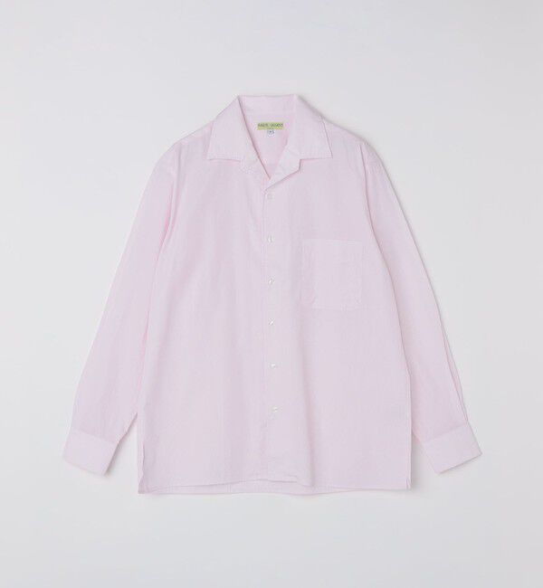 SHIPS「MARCEL LASSANCE: SHIRT OUTER SQUARE」|シャツ・ブラウス|ピンク
