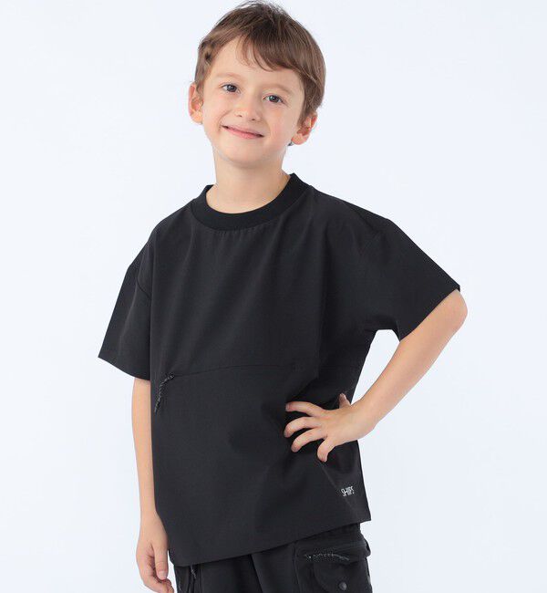 SHIPS KIDS「SHIPS KIDS:100～130cm /〈多機能〉ファンクション Tシャツ」|Tシャツ・カットソー|ブラック