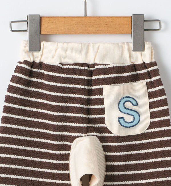 SHIPS KIDS「SHIPS KIDS:80～90cm / ボーダー リブ パンツ」|その他ベビー用品|