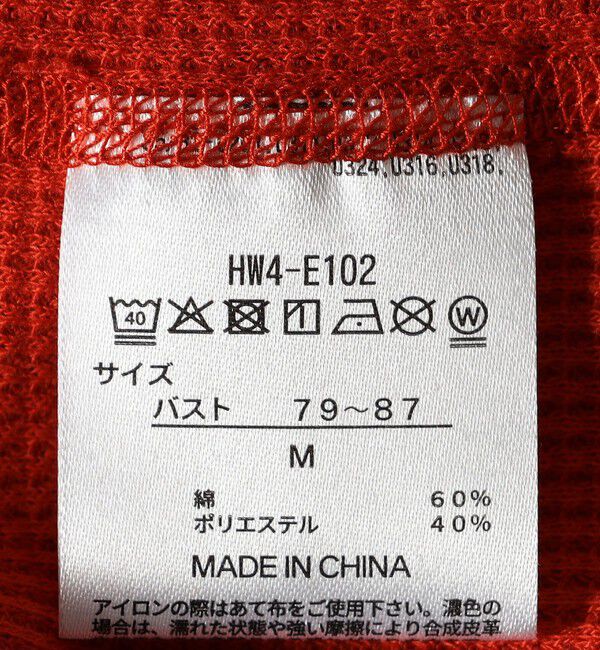 SHIPS any「Hanes:〈洗濯機可能〉BEEFY-T ワッフル ヘンリーネック ロングスリーブ TEE」|Tシャツ・カットソー|