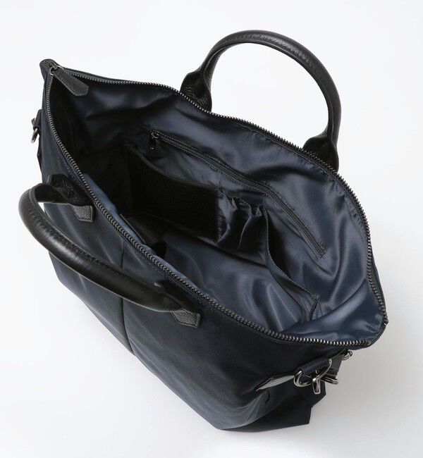 SHIPS Colors 「《予約》レザー コンビ ヘルメット バッグ / ビジネス バッグ◆」|ビジネスバッグ|