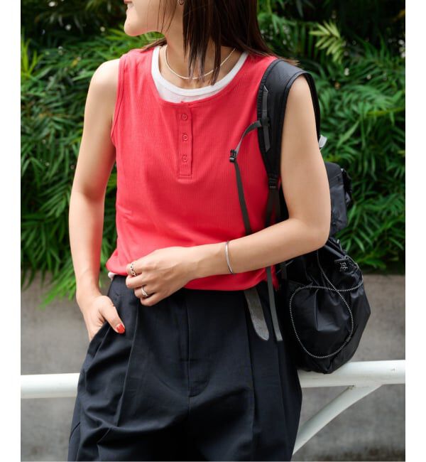 OUTDOOR PRODUCTS Usual Things「レイヤードライクノースリTEE」|Tシャツ・カットソー|