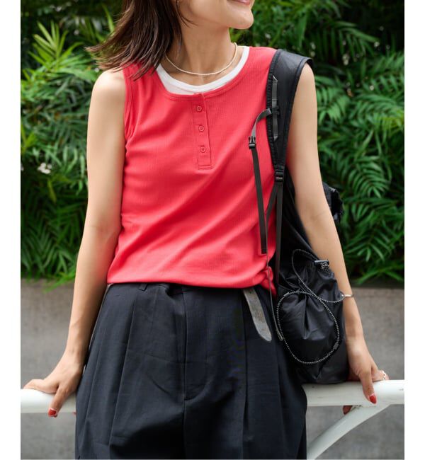 OUTDOOR PRODUCTS Usual Things「レイヤードライクノースリTEE」|Tシャツ・カットソー|