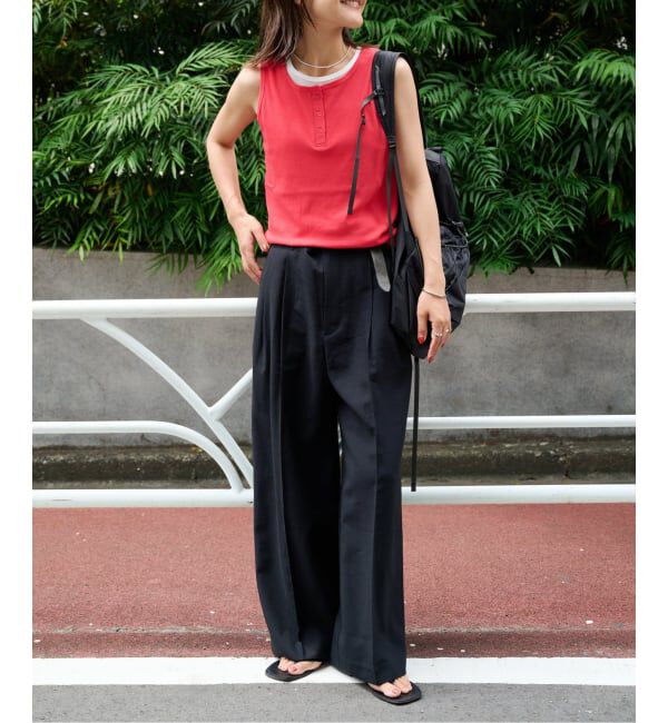 OUTDOOR PRODUCTS Usual Things「レイヤードライクノースリTEE」|Tシャツ・カットソー|