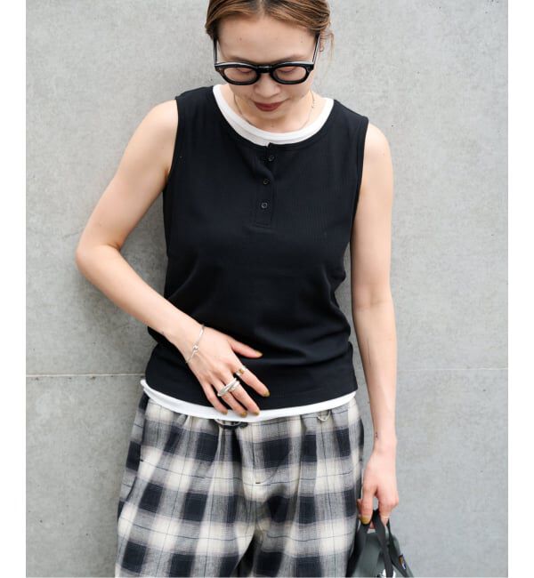 OUTDOOR PRODUCTS Usual Things「レイヤードライクノースリTEE」|Tシャツ・カットソー|