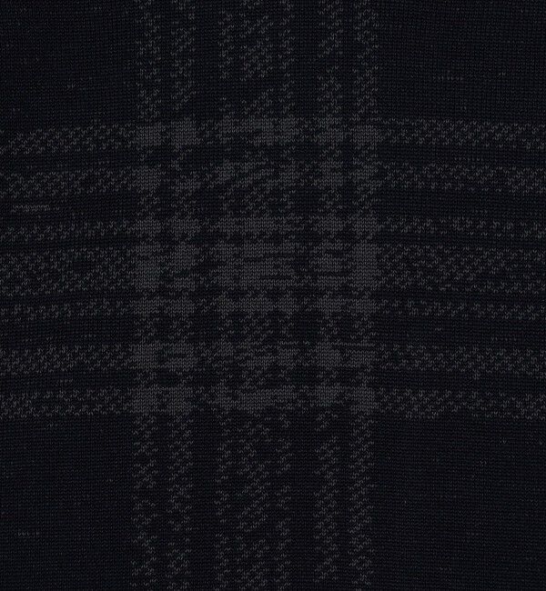 TOMORROWLAND MENS「TOMORROWLAND tricot チェック柄 強撚ハイゲージコットンニットTシャツ」|ニット・セーター|