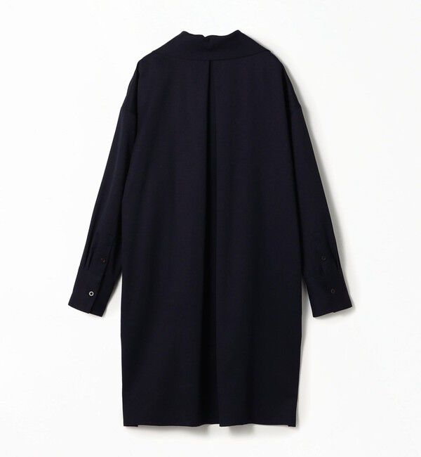 CABaN「ウールツイル ハイネックロングシャツワンピース」|ワンピース|