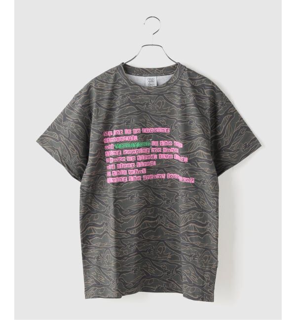 JOINT WORKS「YESEYESEE / イエスアイシー Y.E.S Wording Camo Tee」|Tシャツ・カットソー|カーキ