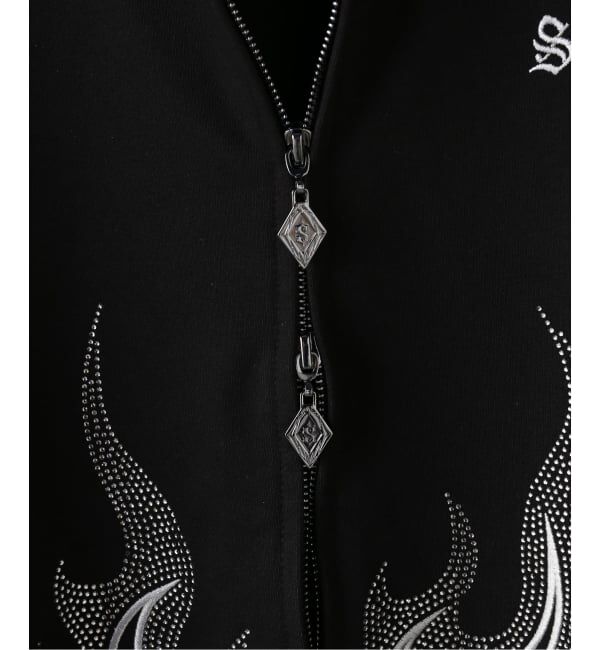 JOINT WORKS「SUPPLIER / サプライヤー FirePattern Rhinestone Zip Hoodie」|パーカー|