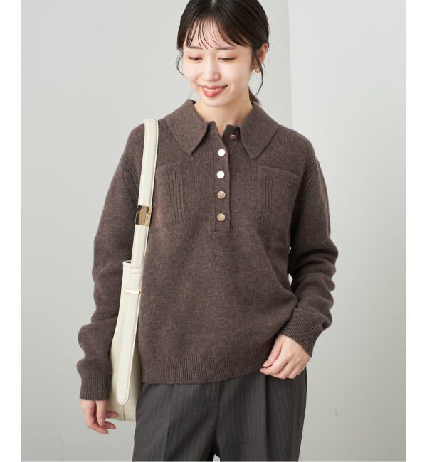 SLOBE IENA「《予約》SUNNY STUDIO SLOBE別注 ポロニット Q8996」|ニット・セーター|