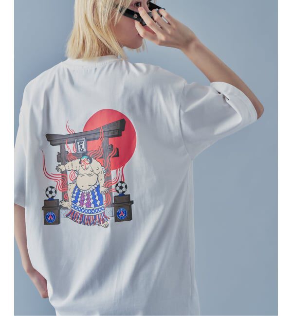 Paris Saint-Germain「【NAO YOSHIHARA ｘ PSG】 RIKISHI GRAPHIC TEE」|Tシャツ・カットソー|