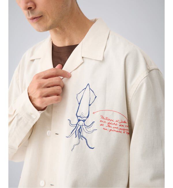 EDIFICE「C.Bongrand &times; ETS.MATERIAUX Embroidery シャツ」|シャツ・ブラウス|