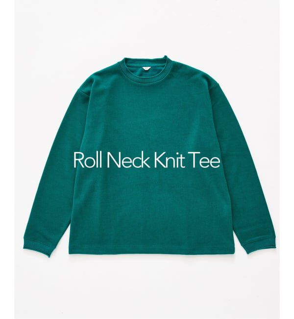 417 EDIFICE「ロールネック ニットTシャツ」|Tシャツ・カットソー|グリーン A