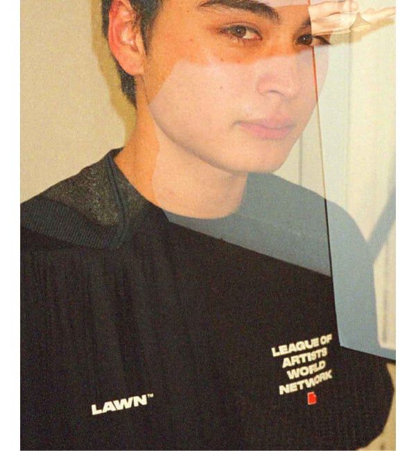 JOURNAL STANDARD「LAWN / ローン LOGO TEE」|Tシャツ・カットソー|ブラック