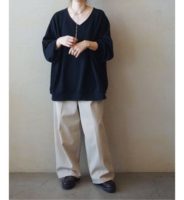 journal standard luxe「ダブルフェイス Vネックプルオーバー」|Tシャツ・カットソー|