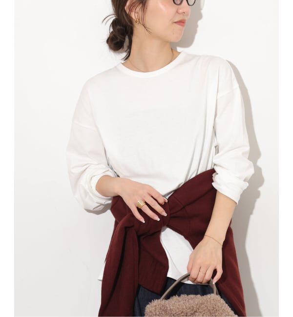 JOURNAL STANDARD relume「《予約》オープンエンドコットンラウンドプルオーバー」|Tシャツ・カットソー|ホワイト