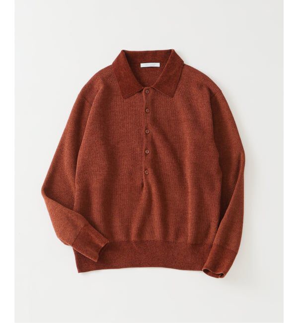 JOURNAL STANDARD「《予約》シェニール ピケ ニット ポロ」|ニット・セーター|オレンジ E