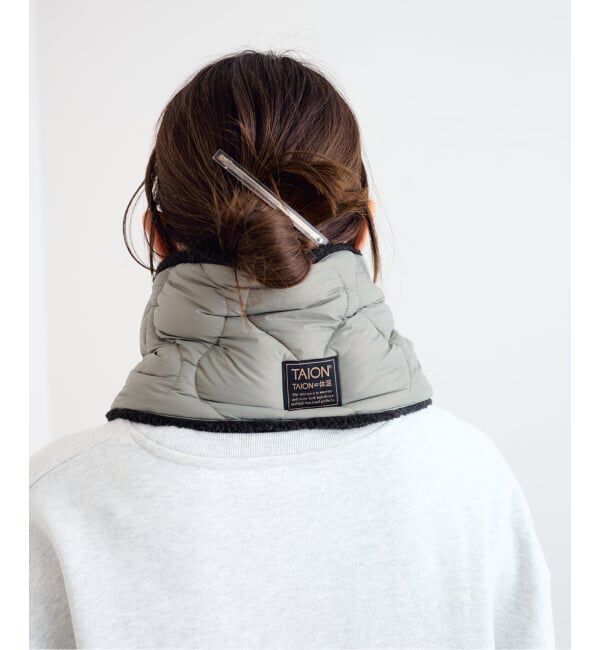 U by SPICK&SPAN「《予約》TAION / タイオン MILITARY REVERSIBLE DOWN NECK WARM」|マフラー|