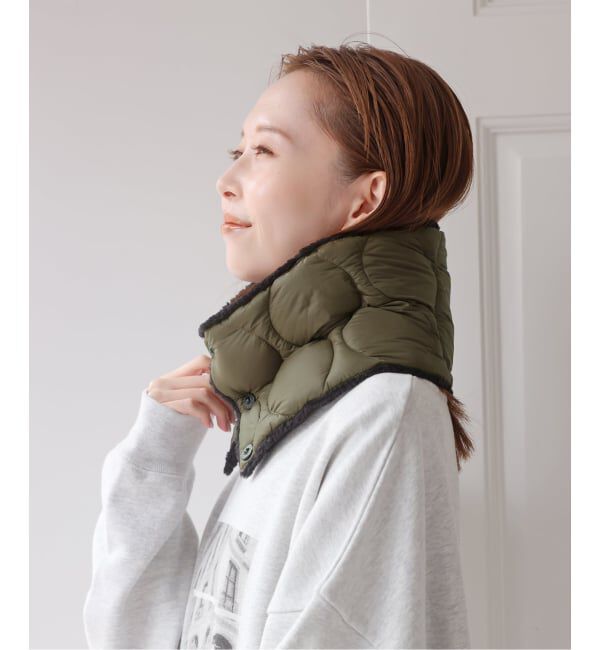U by SPICK&SPAN「《予約》TAION / タイオン MILITARY REVERSIBLE DOWN NECK WARM」|マフラー|