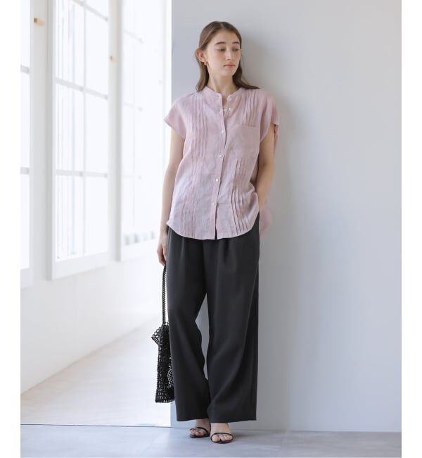  「【洗える】リボンワイドパンツ」|スラックス|