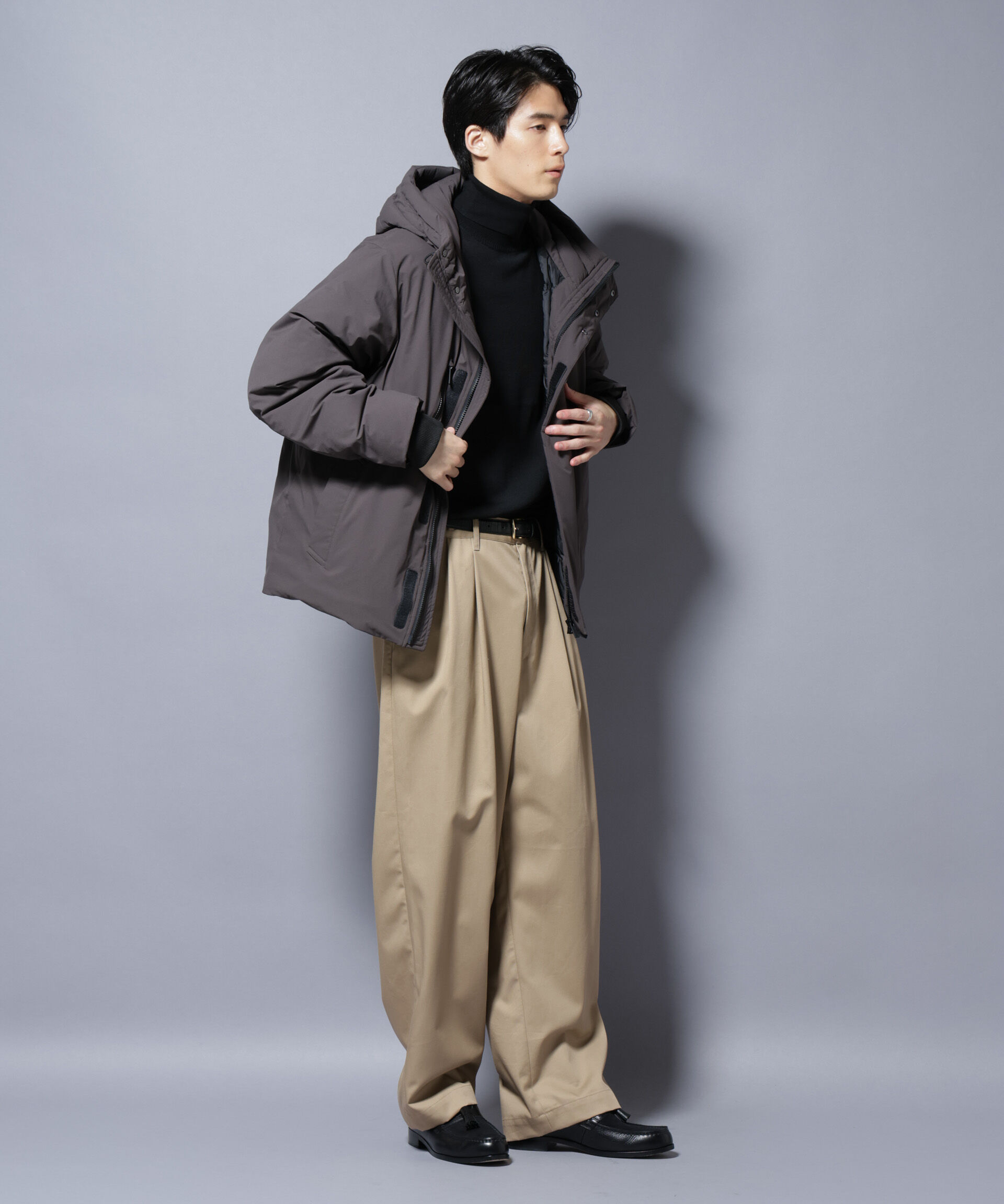 NANO universe「「西川ダウン(R)」SOLOTEXショートダウン」|ダウン|