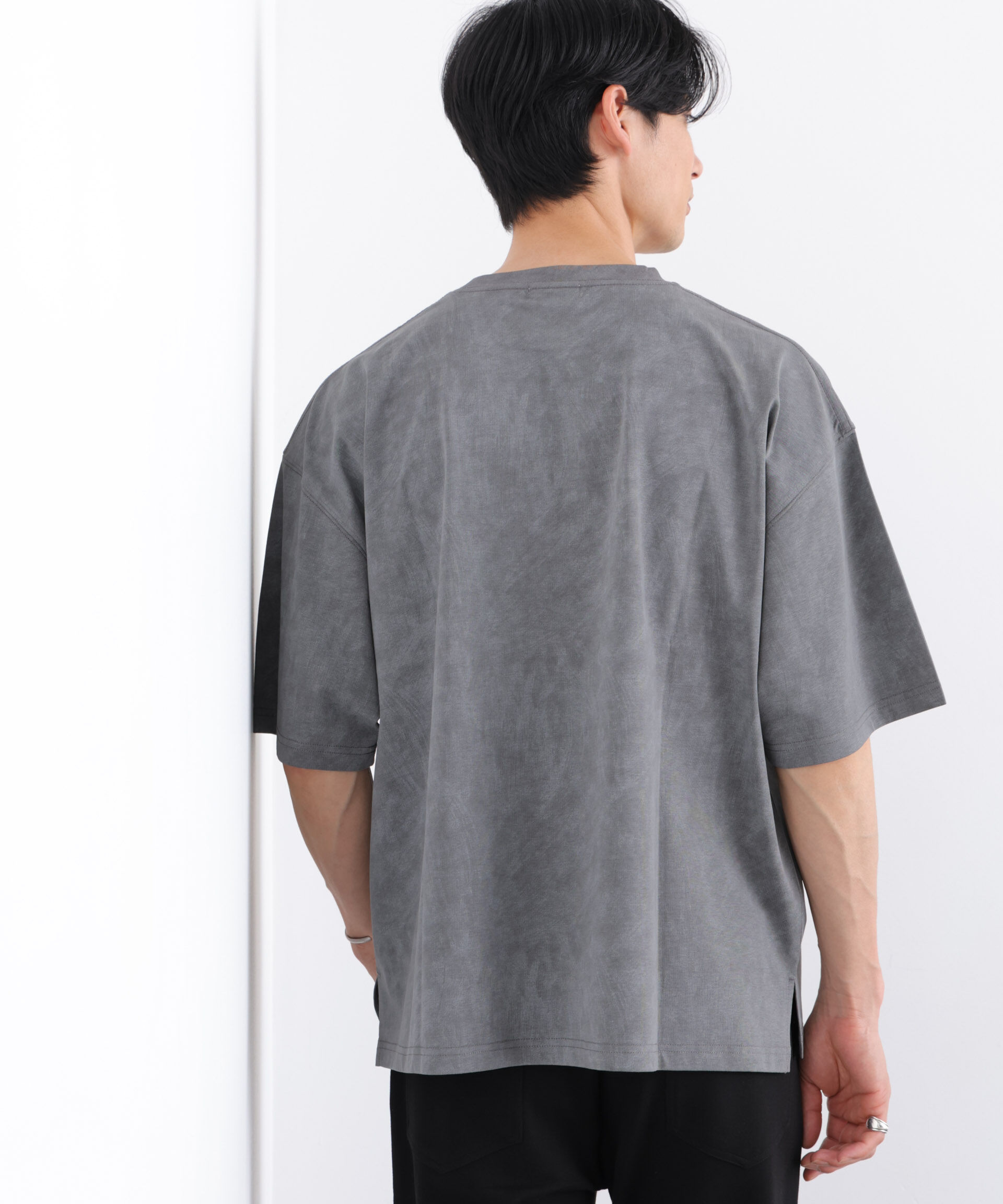 NANO universe「NORMANBROS/NORMANBROS別注 プレーティングフェードTシャツ半袖」|Tシャツ・カットソー|