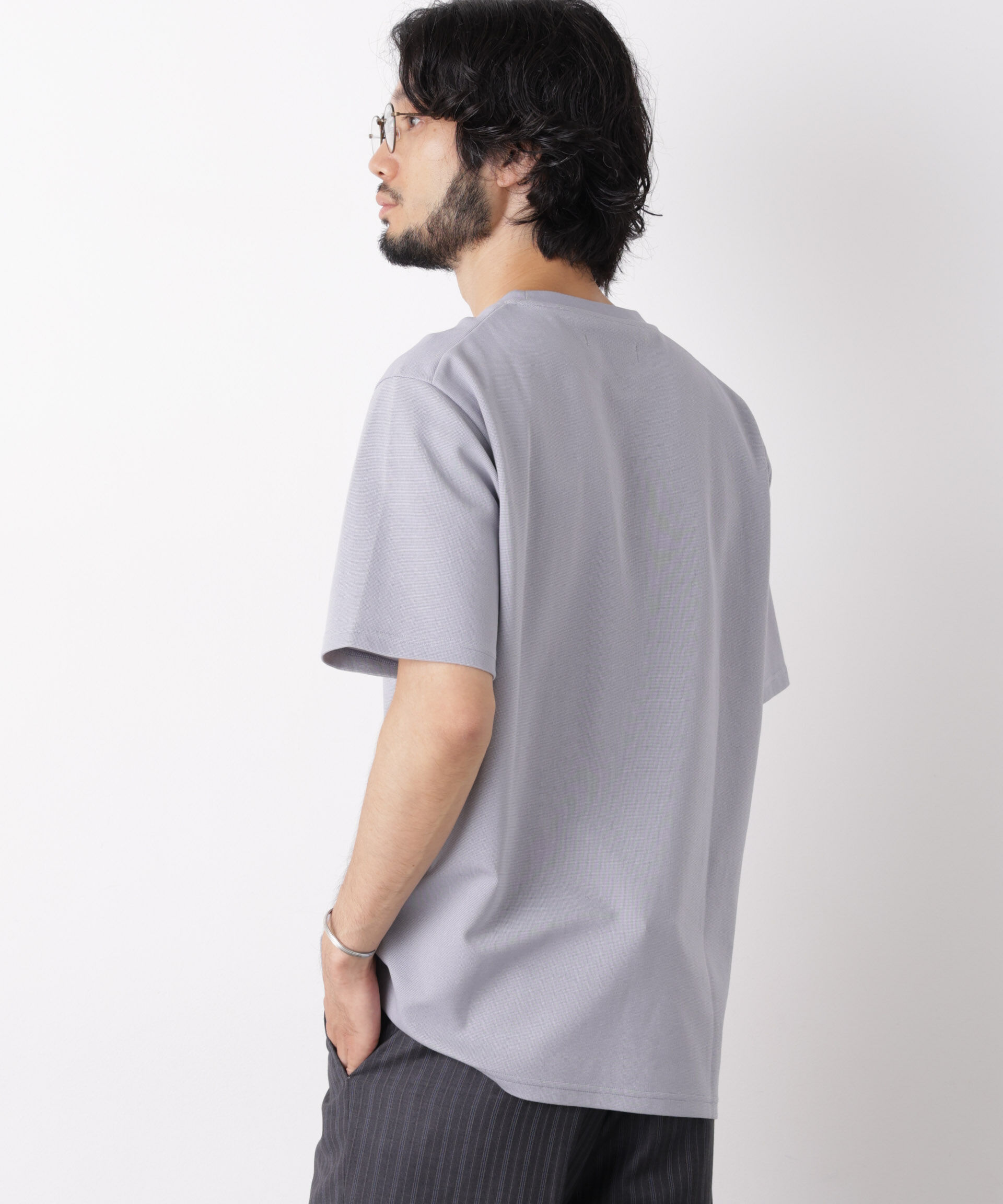 NANO universe「60サーフニットTシャツ 半袖」|Tシャツ・カットソー|