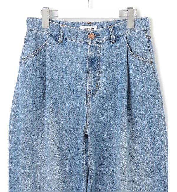 23区「【FUDGE掲載/接触冷感】23区DENIM サマー タック ワイド パンツ」|その他|