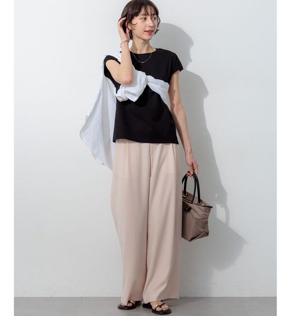 23区「【WEB&一部店舗限定】ストレッチジョーゼット ワイドパンツ」|その他|