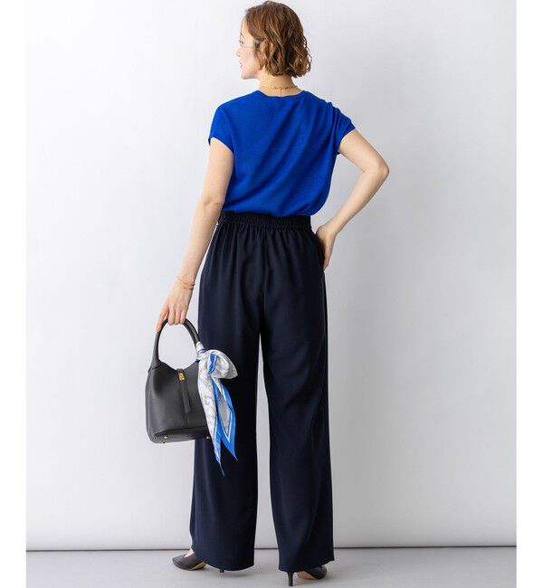 23区「【WEB&一部店舗限定】ストレッチジョーゼット ワイドパンツ」|その他|