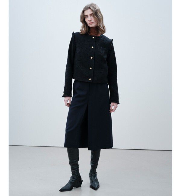 BEIGE,「CHURCH / ウールボックスタックキュロット」|その他|Navy