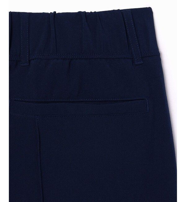 LACOSTE「UPF30+ UVカット センタークリース ストレッチテーパードスリムパンツ / ゴルフパンツ」|チノ|