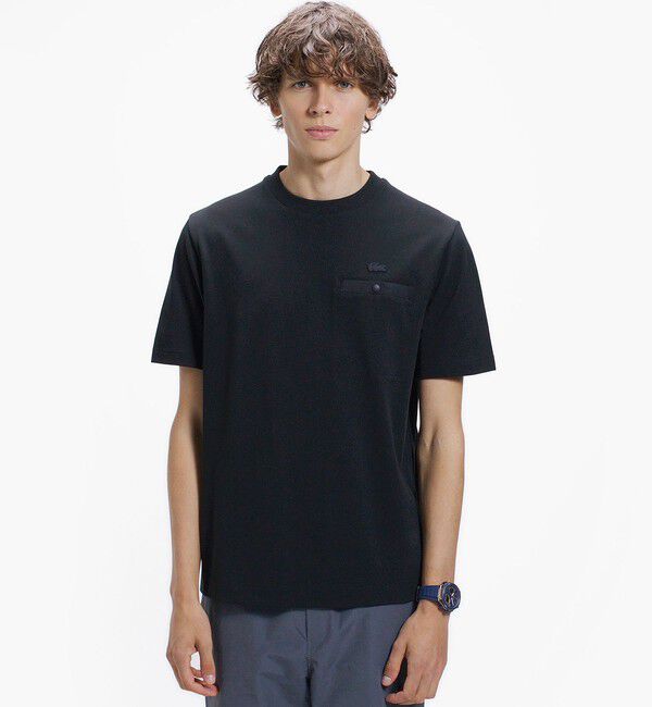 LACOSTE「グログランポケットワントーンTシャツ」|Tシャツ・カットソー|