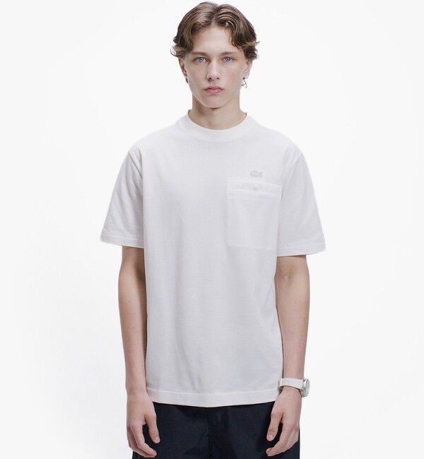 LACOSTE「グログランポケットワントーンTシャツ」|Tシャツ・カットソー|