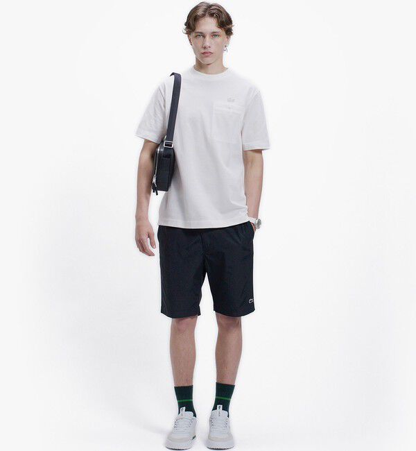 LACOSTE「グログランポケットワントーンTシャツ」|Tシャツ・カットソー|