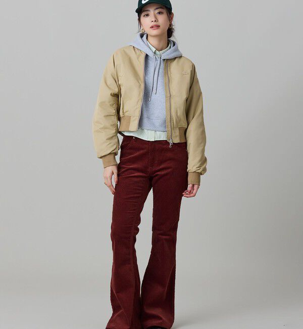 LACOSTE「ダブルフェイススウェットクロップドフーディ」|パーカー|