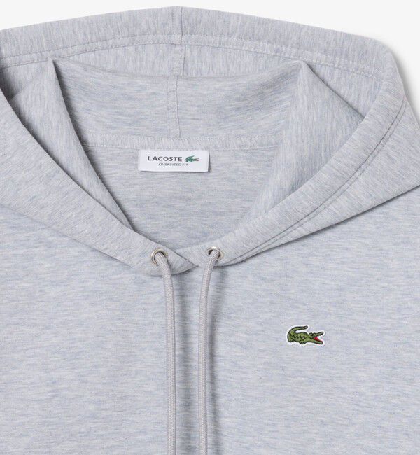 LACOSTE「ダブルフェイススウェットクロップドフーディ」|パーカー|
