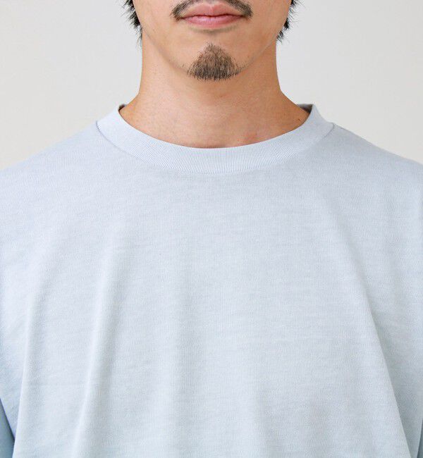GLOSTER「【1枚でレイヤード完成】ピグメント加工 フェイクレイヤードロンT」|Tシャツ・カットソー|