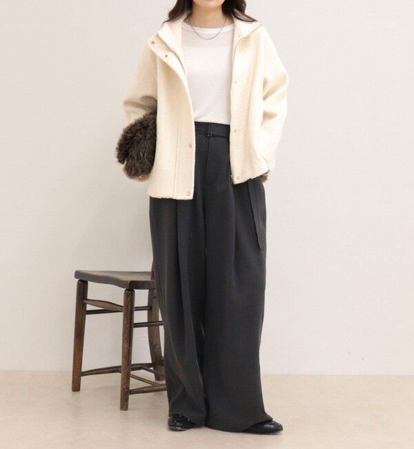 fredy emue「ループシャギースタンドショートコート」|その他|