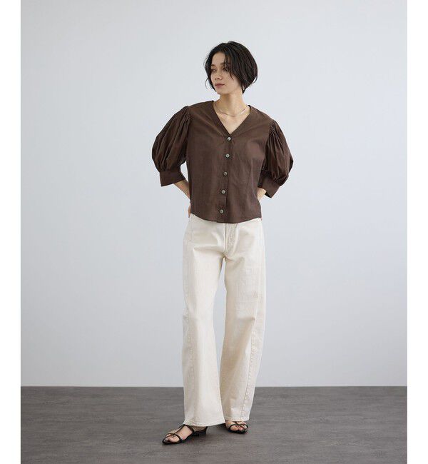 SALON adam et rope'「ギャザーボリュームスリーブブラウス」|シャツ・ブラウス|