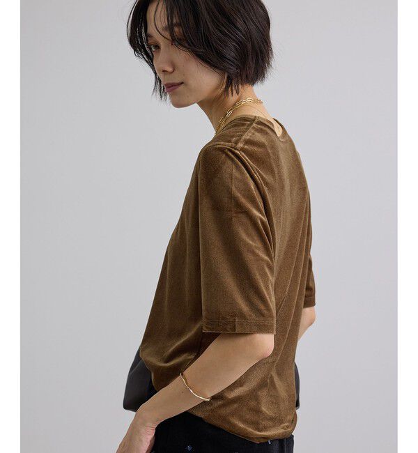SALON adam et rope'「シアーベロアクルーネックプルオーバー」|Tシャツ・カットソー|