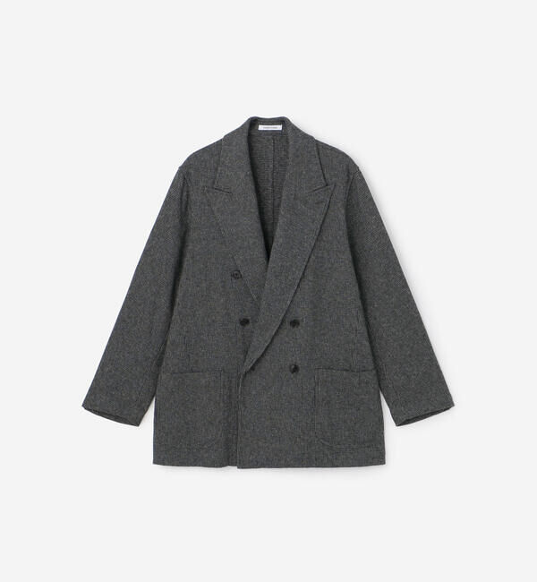  「CHEMISE D'ADAM | 〈別注〉SHIRT JACKET GREY WOMEN」|テーラードジャケット|